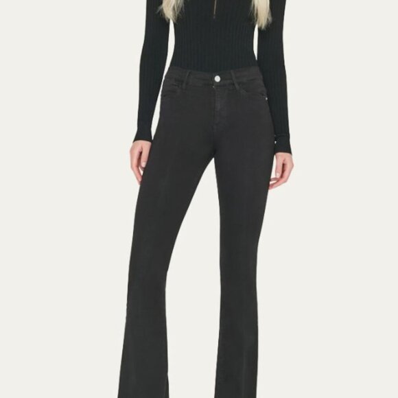 FRAME Le High Flare Jeans, Noir - Size 25 - Picture 1 of 10